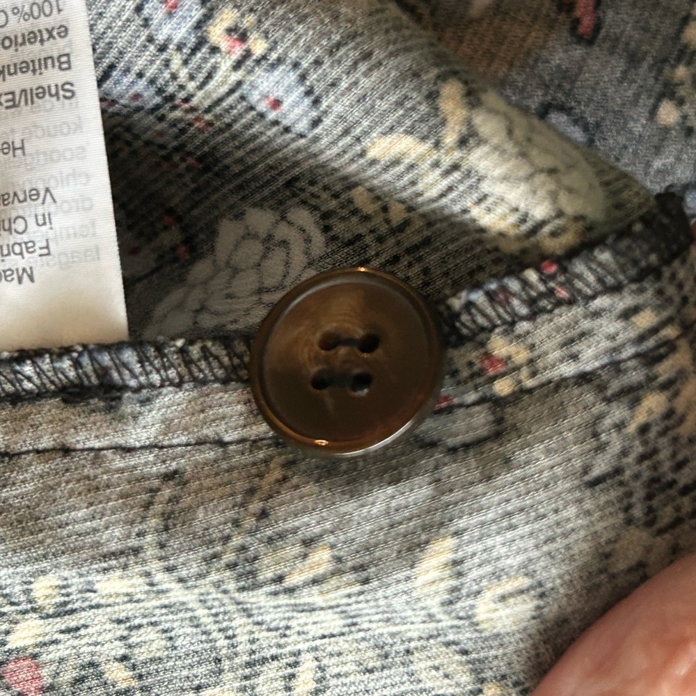 Madewell Corduroy Ruffle-Front Dress in Finch Floral Size 2 - Picture 7 of 9